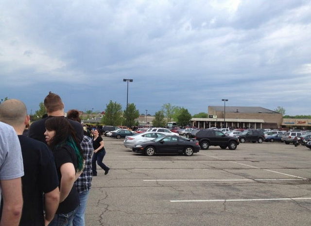 Eastbrook Theatre (The Orbit Room, Club Eastbrook) - Kids Lining Up In 2012 (newer photo)